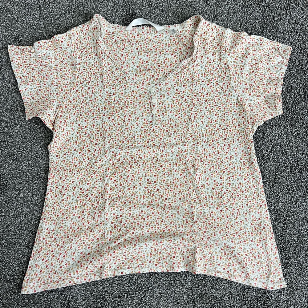Vintage 90’s Victoria Secret Country Collection floral cotton top size S